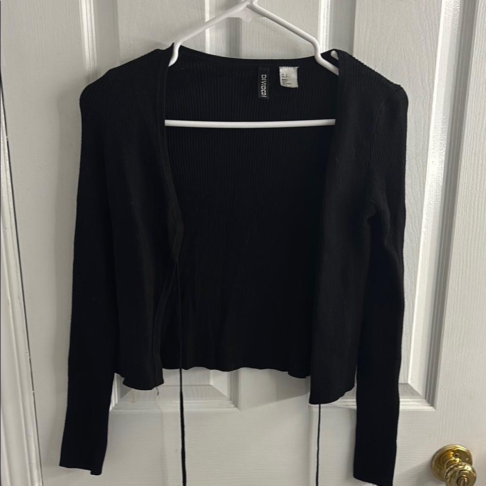 H&M Black Open Front Cardigan